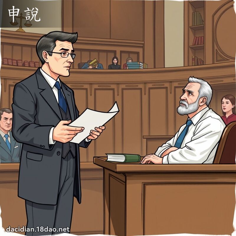 申说 - 国语大辞典配图