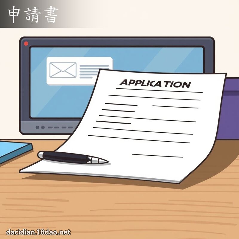 申請書 - 國語大辭典配圖