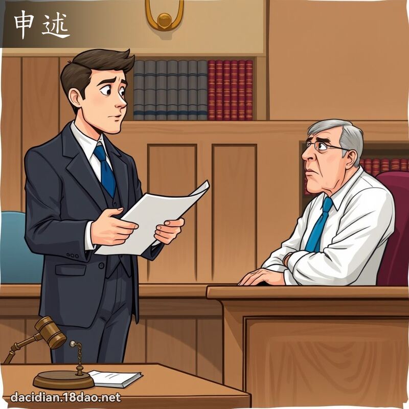 申述 - 国语大辞典配图