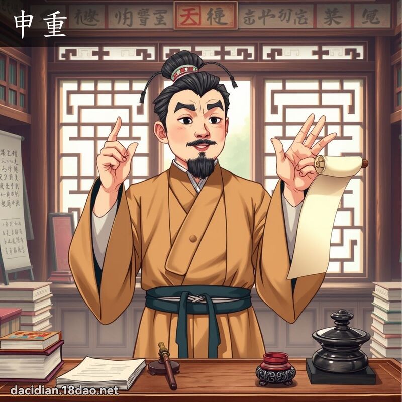 申重 - 國語大辭典配圖