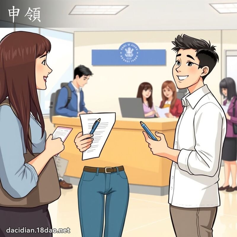 申領 - 國語大辭典配圖