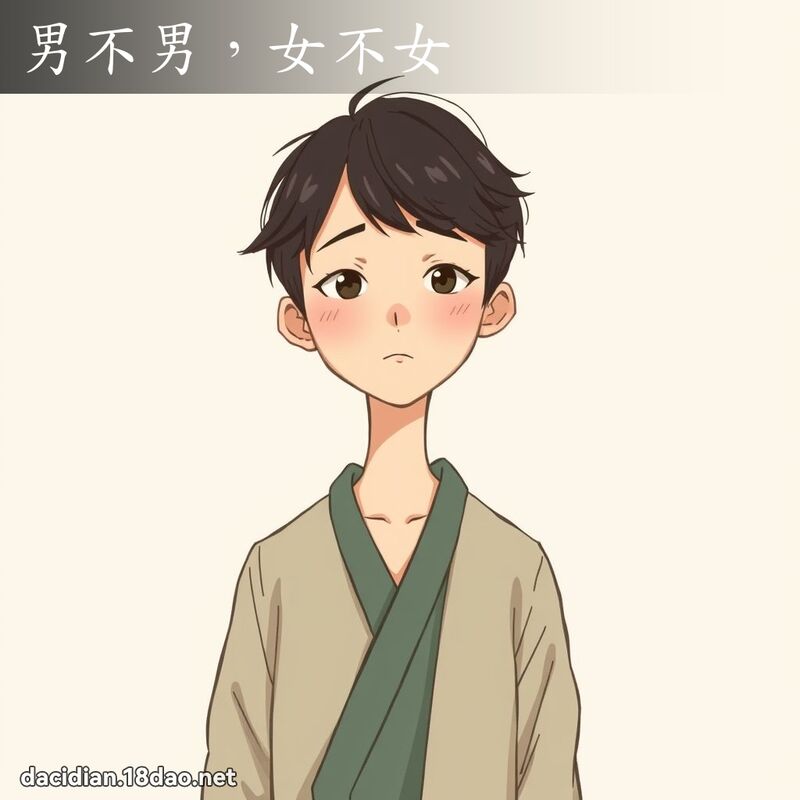 男不男，女不女 - 國語大辭典配圖
