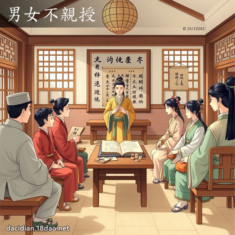 男女不亲授 - 国语大辞典配图