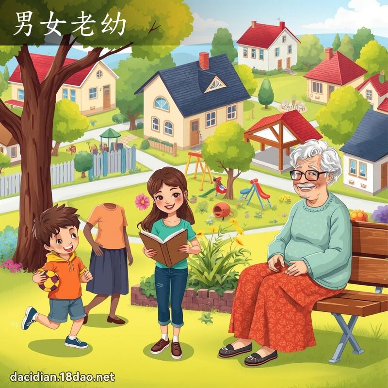 男女老幼 - 國語大辭典配圖