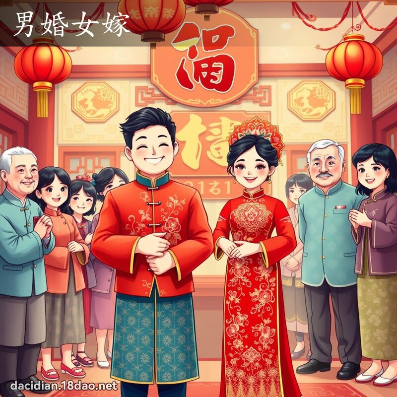 男婚女嫁 - 國語大辭典配圖