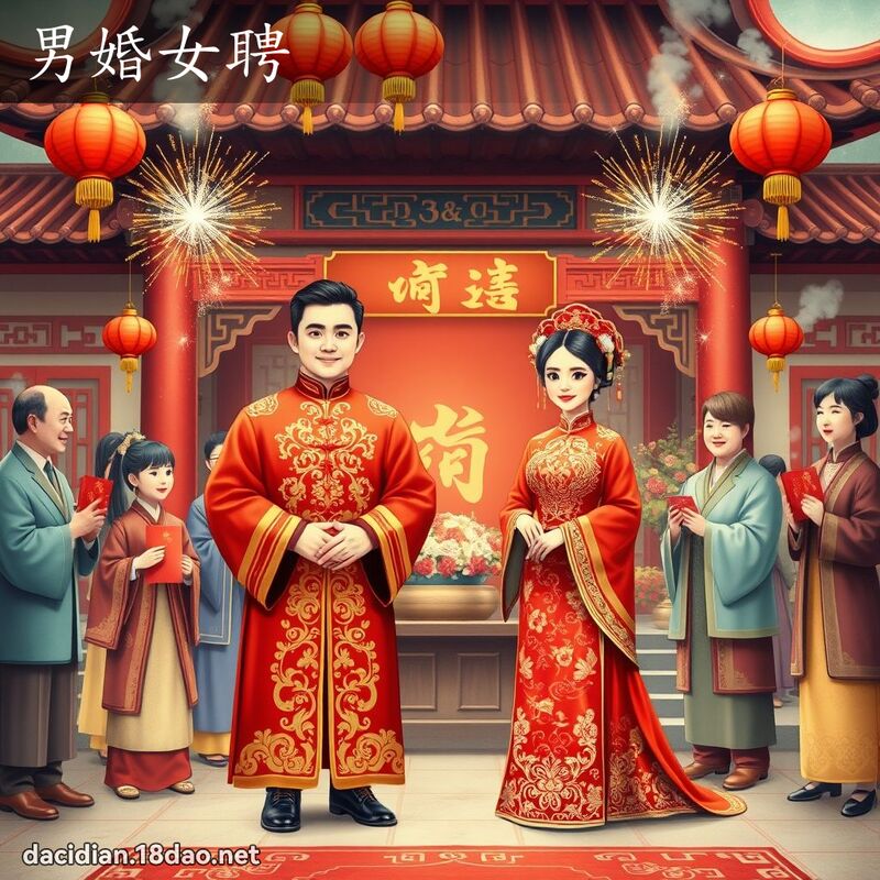 男婚女聘 - 國語大辭典配圖