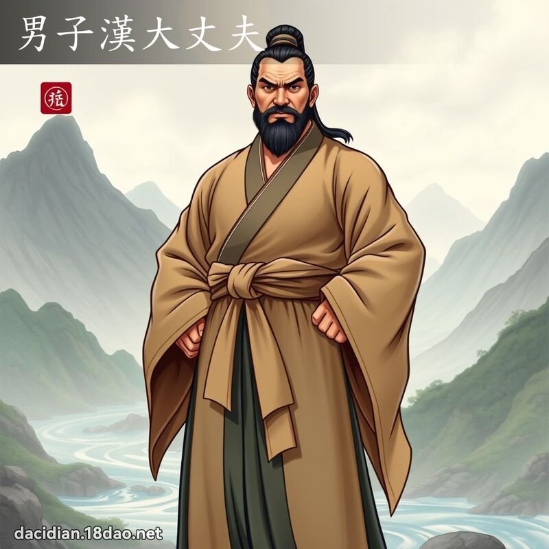 男子漢大丈夫 - 國語大辭典配圖