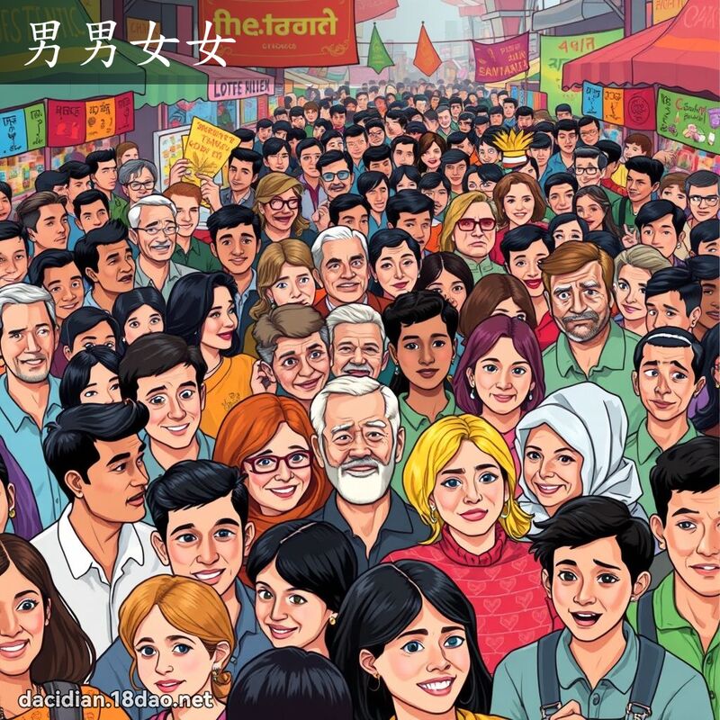 男男女女 - 國語大辭典配圖