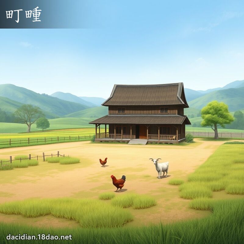 町畽 - 国语大辞典配图
