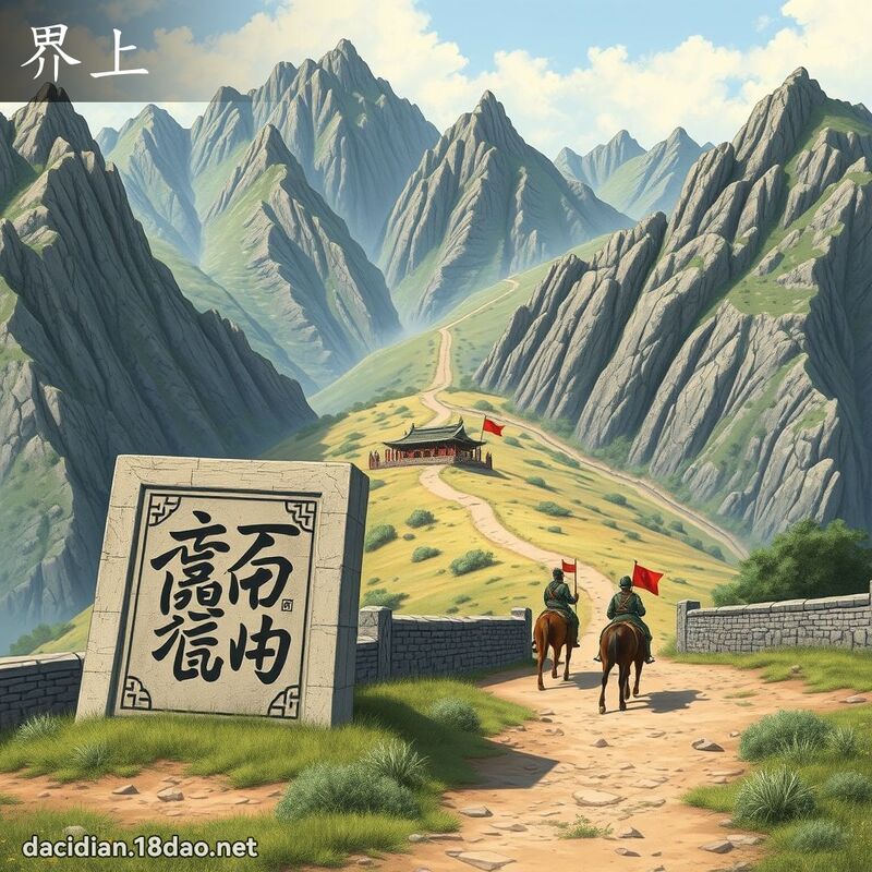 界上 - 國語大辭典配圖