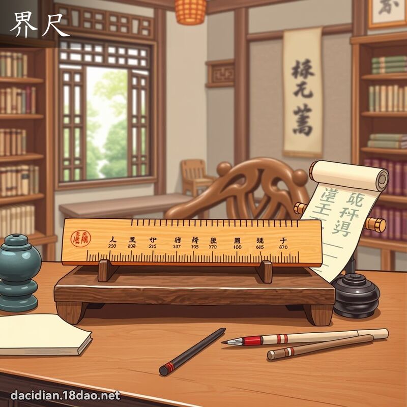 界尺 - 國語大辭典配圖