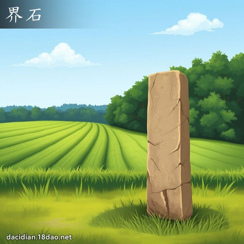 界石 - 國語大辭典配圖