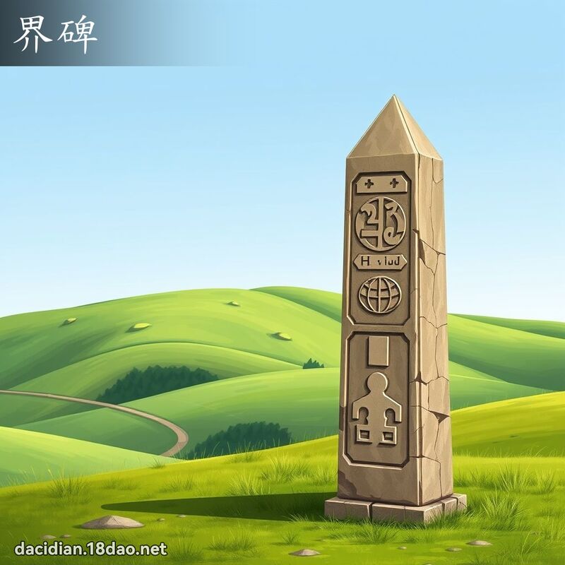 界碑 - 國語大辭典配圖