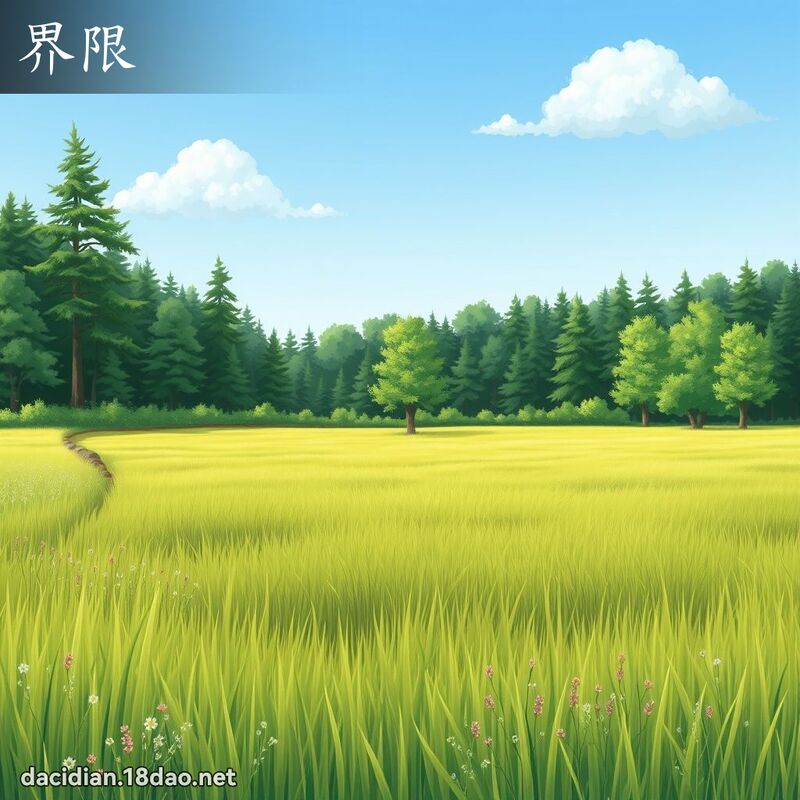 界限 - 國語大辭典配圖
