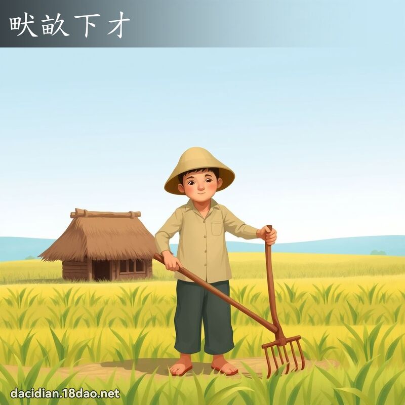 畎畝下才 - 國語大辭典配圖
