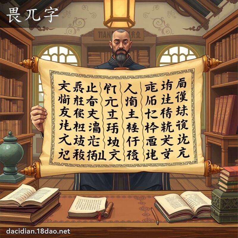 畏兀字 - 国语大辞典配图