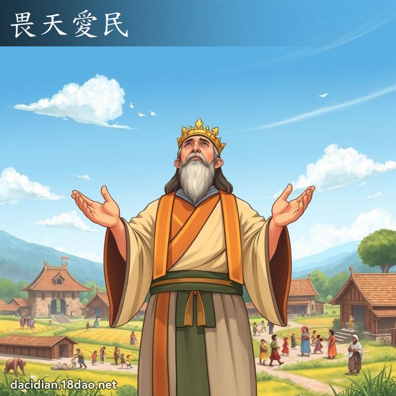 畏天愛民 - 國語大辭典配圖