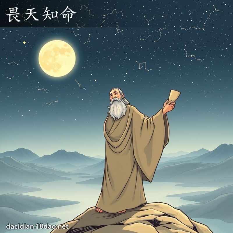 畏天知命 - 国语大辞典配图