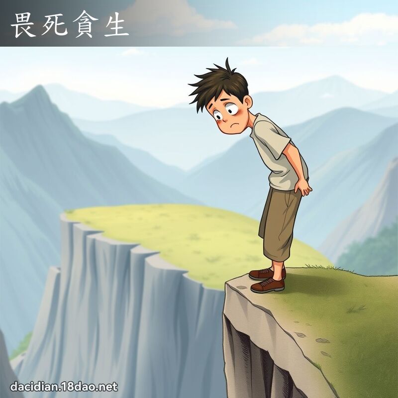 畏死貪生 - 國語大辭典配圖