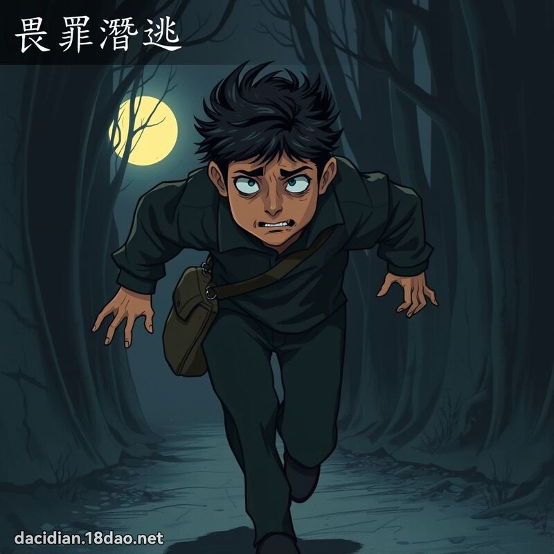 畏罪潛逃 - 國語大辭典配圖