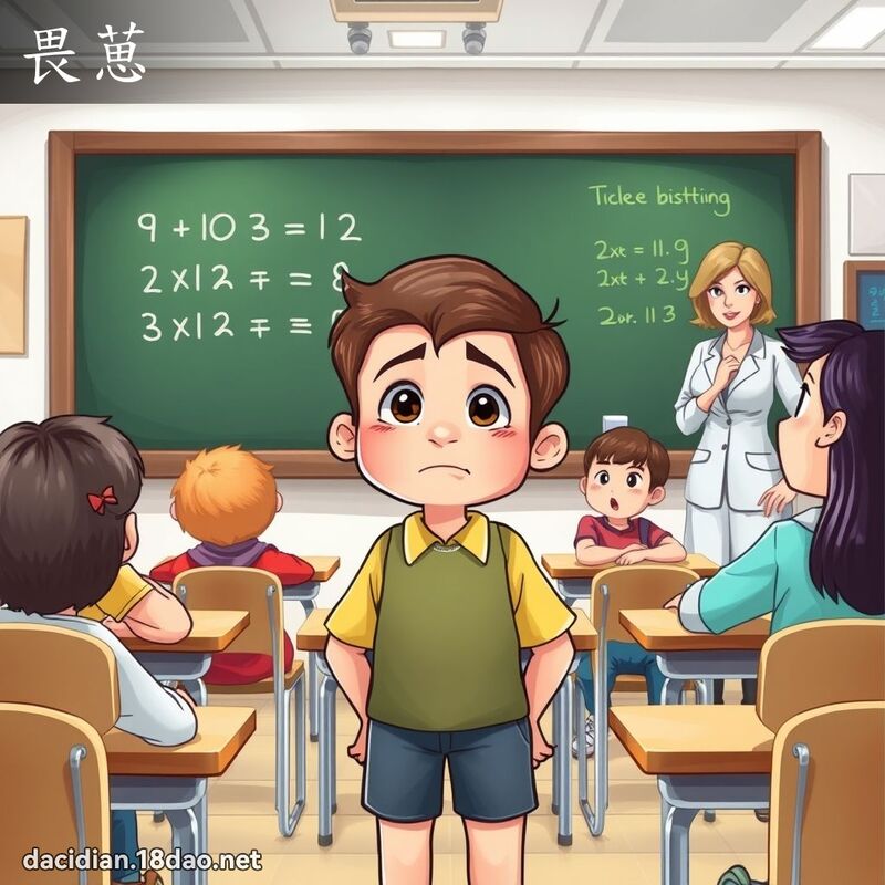 畏葸 - 國語大辭典配圖