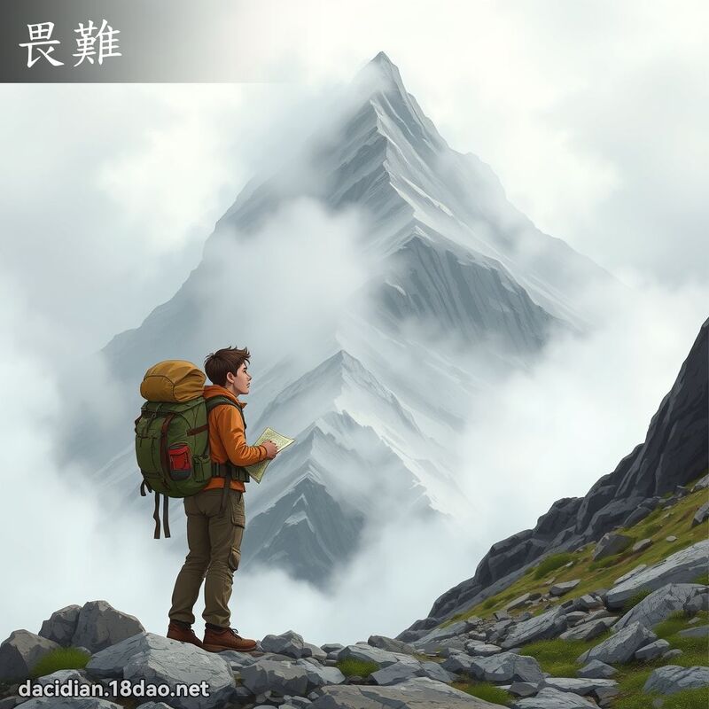 畏難 - 國語大辭典配圖