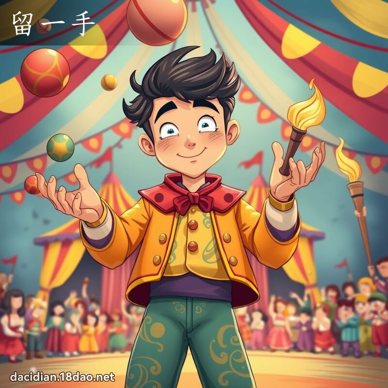 留一手 - 國語大辭典配圖