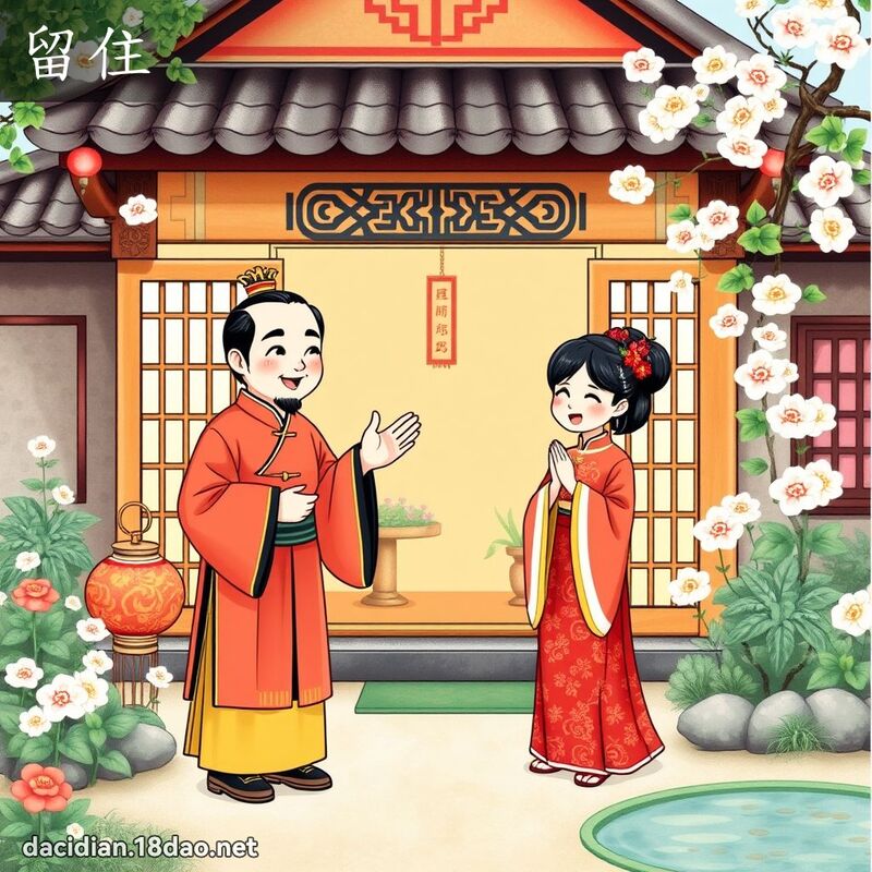 留住 - 国语大辞典配图