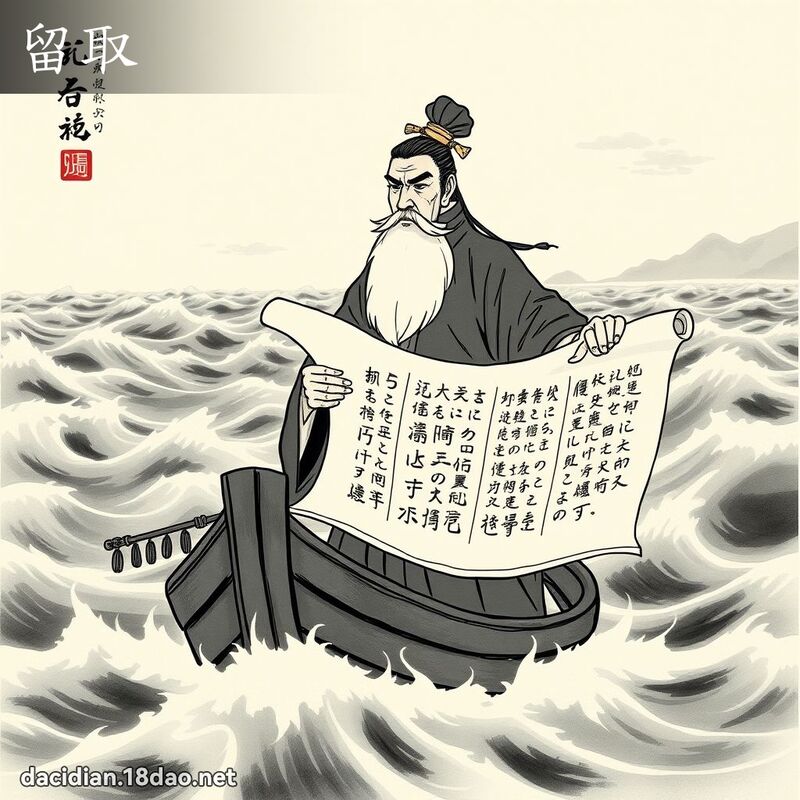 留取 - 国语大辞典配图