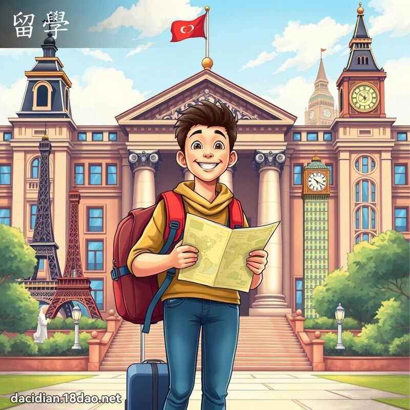 留学 - 国语大辞典配图