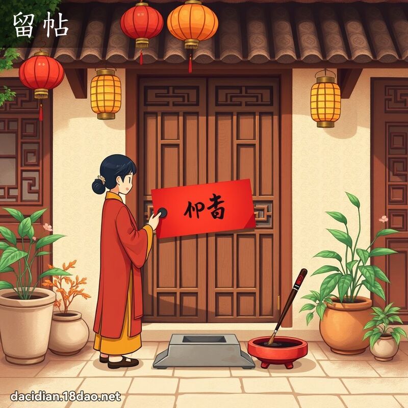 留帖 - 国语大辞典配图