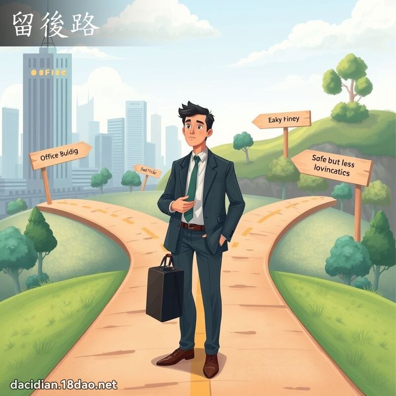 留后路 - 国语大辞典配图