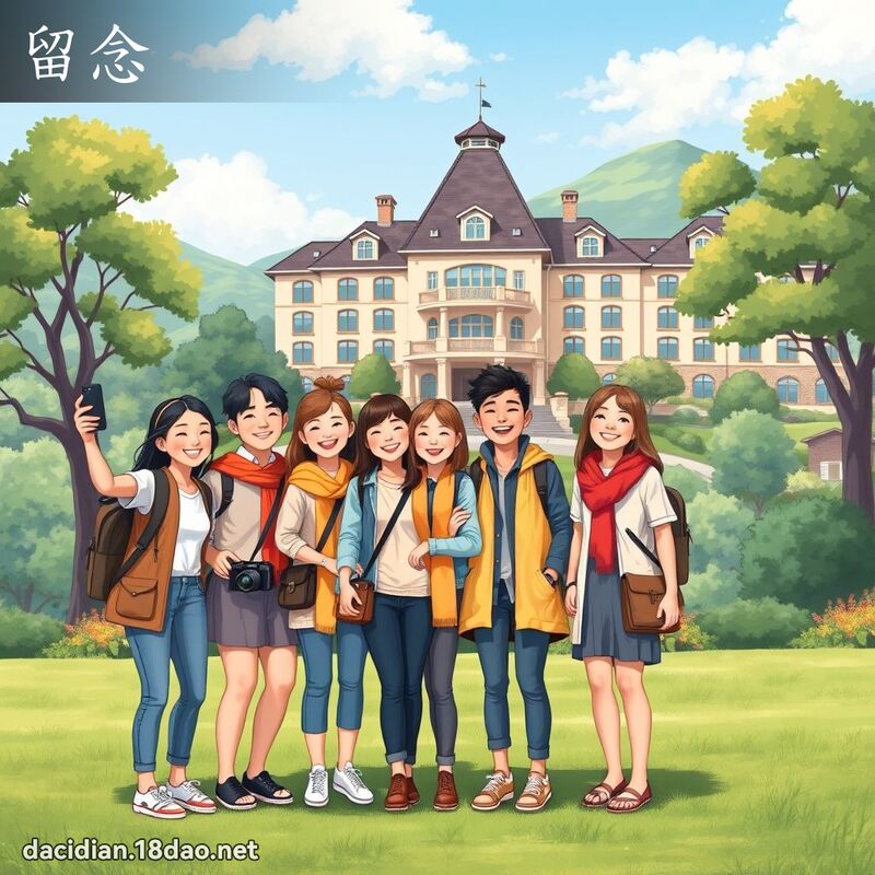 留念 - 國語大辭典配圖
