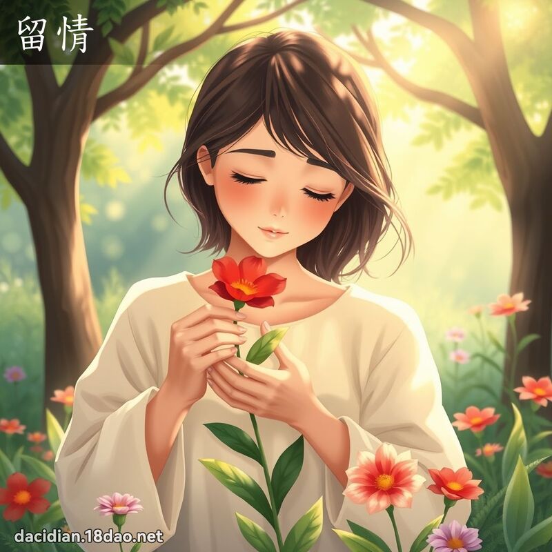 留情 - 国语大辞典配图
