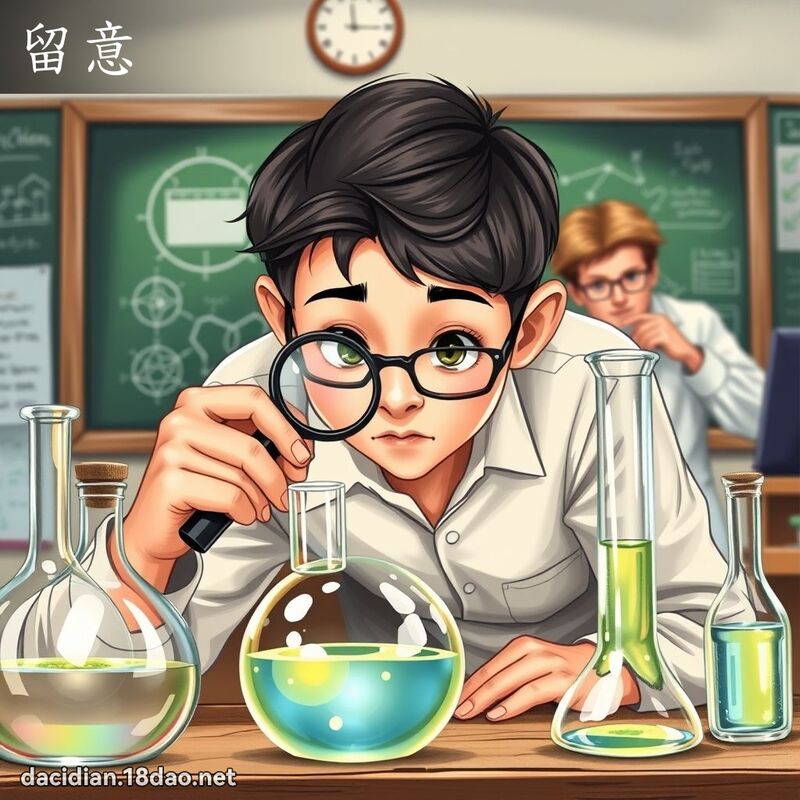 留意 - 國語大辭典配圖