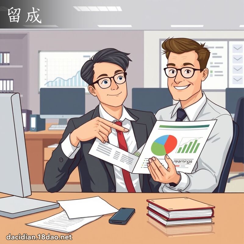 留成 - 國語大辭典配圖