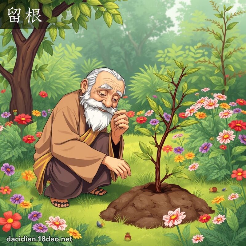 留根 - 國語大辭典配圖