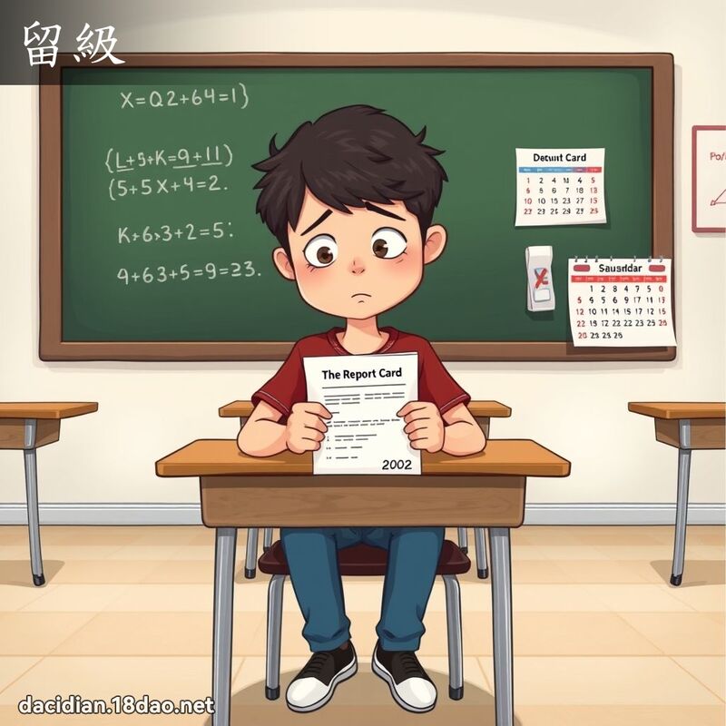 留级 - 国语大辞典配图