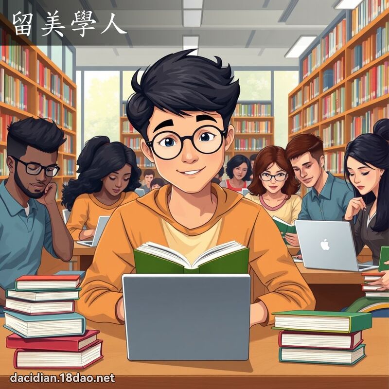 留美學人 - 國語大辭典配圖