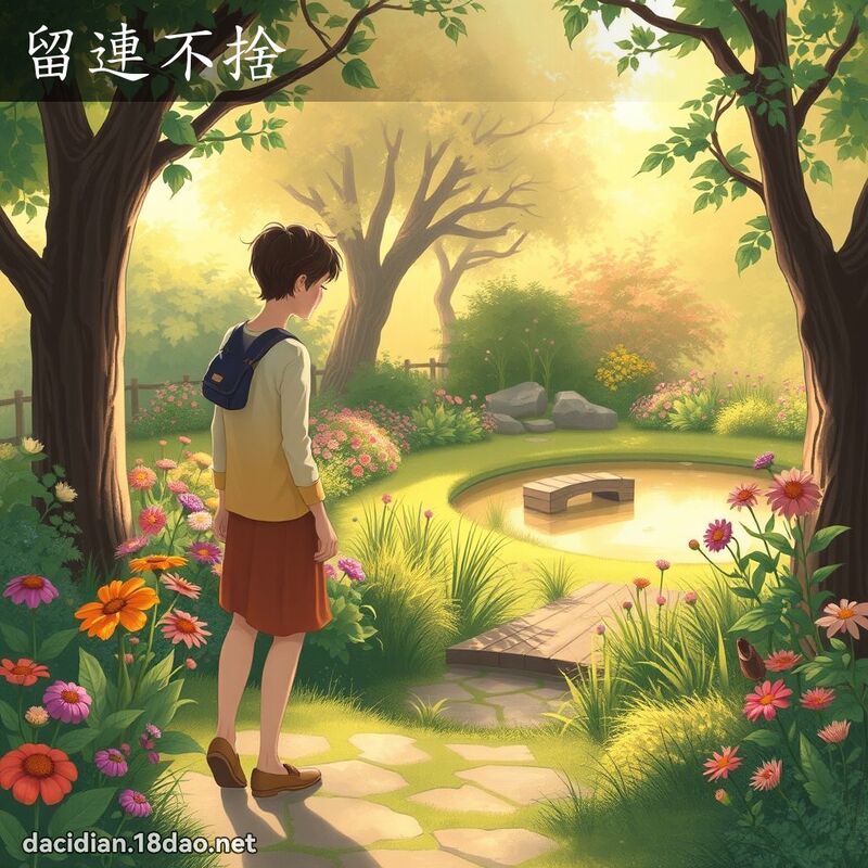 留連不捨 - 國語大辭典配圖