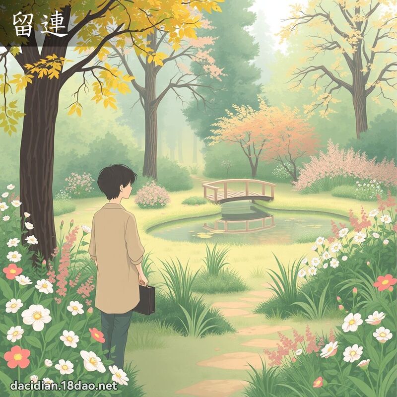 留連 - 國語大辭典配圖