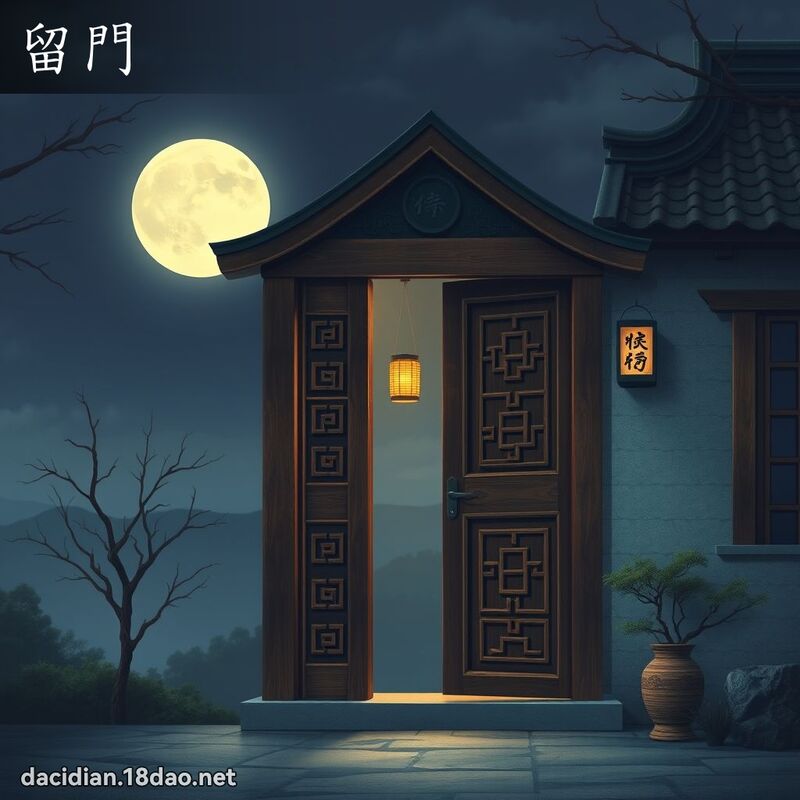 留門 - 國語大辭典配圖