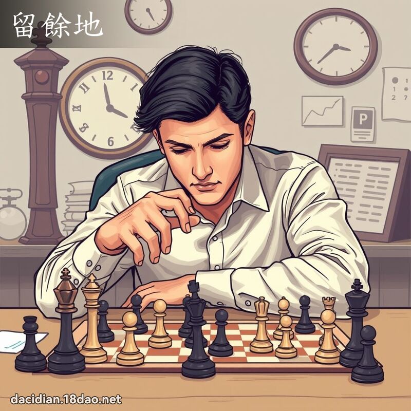 留餘地 - 國語大辭典配圖