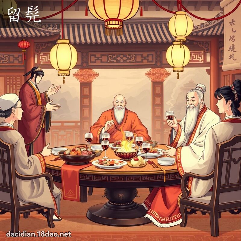 留髡 - 國語大辭典配圖