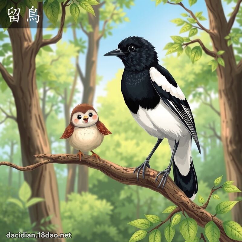 留鳥 - 國語大辭典配圖