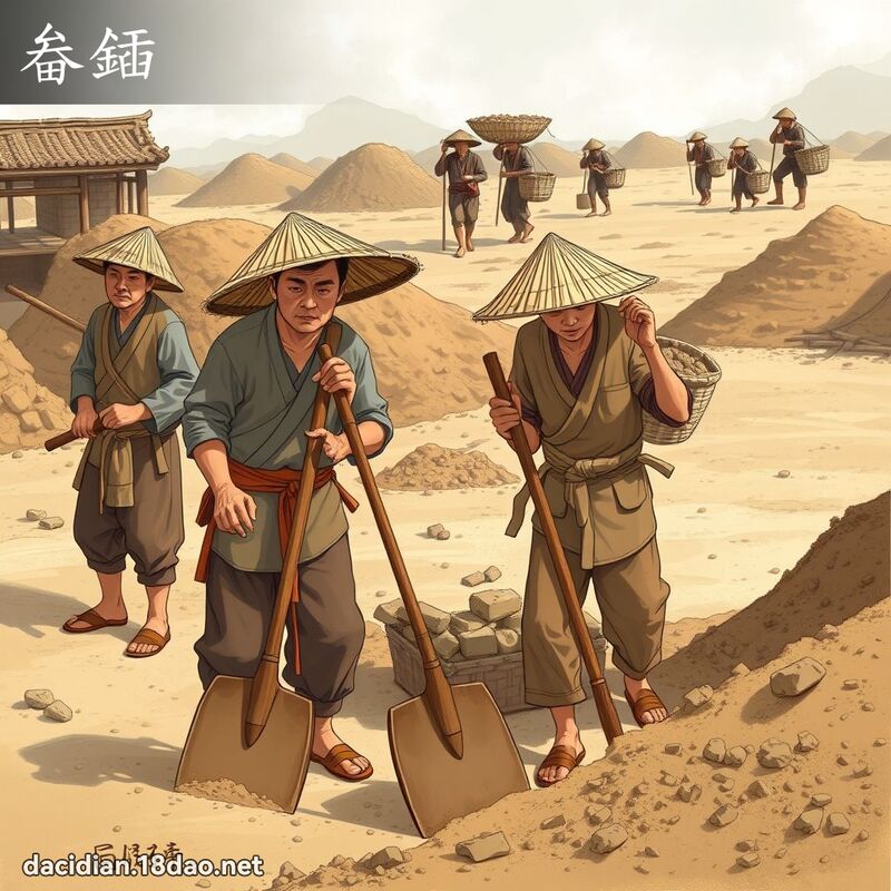 畚鍤 - 国语大辞典配图