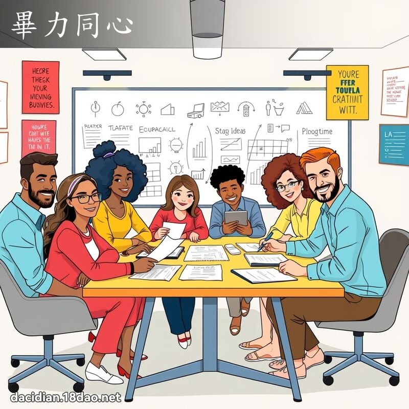 畢力同心 - 國語大辭典配圖