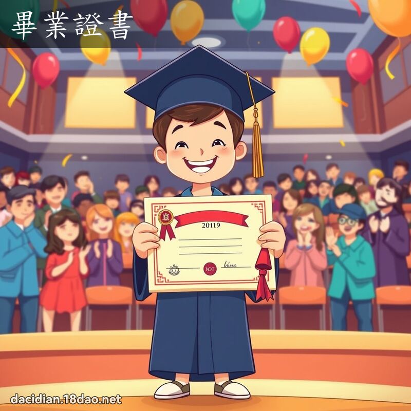 毕业证书 - 国语大辞典配图
