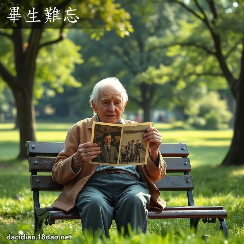 毕生难忘 - 国语大辞典配图