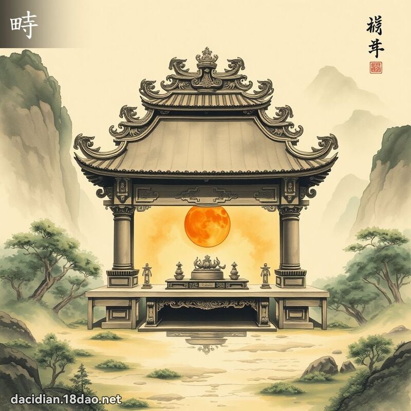 畤 - 國語大辭典配圖